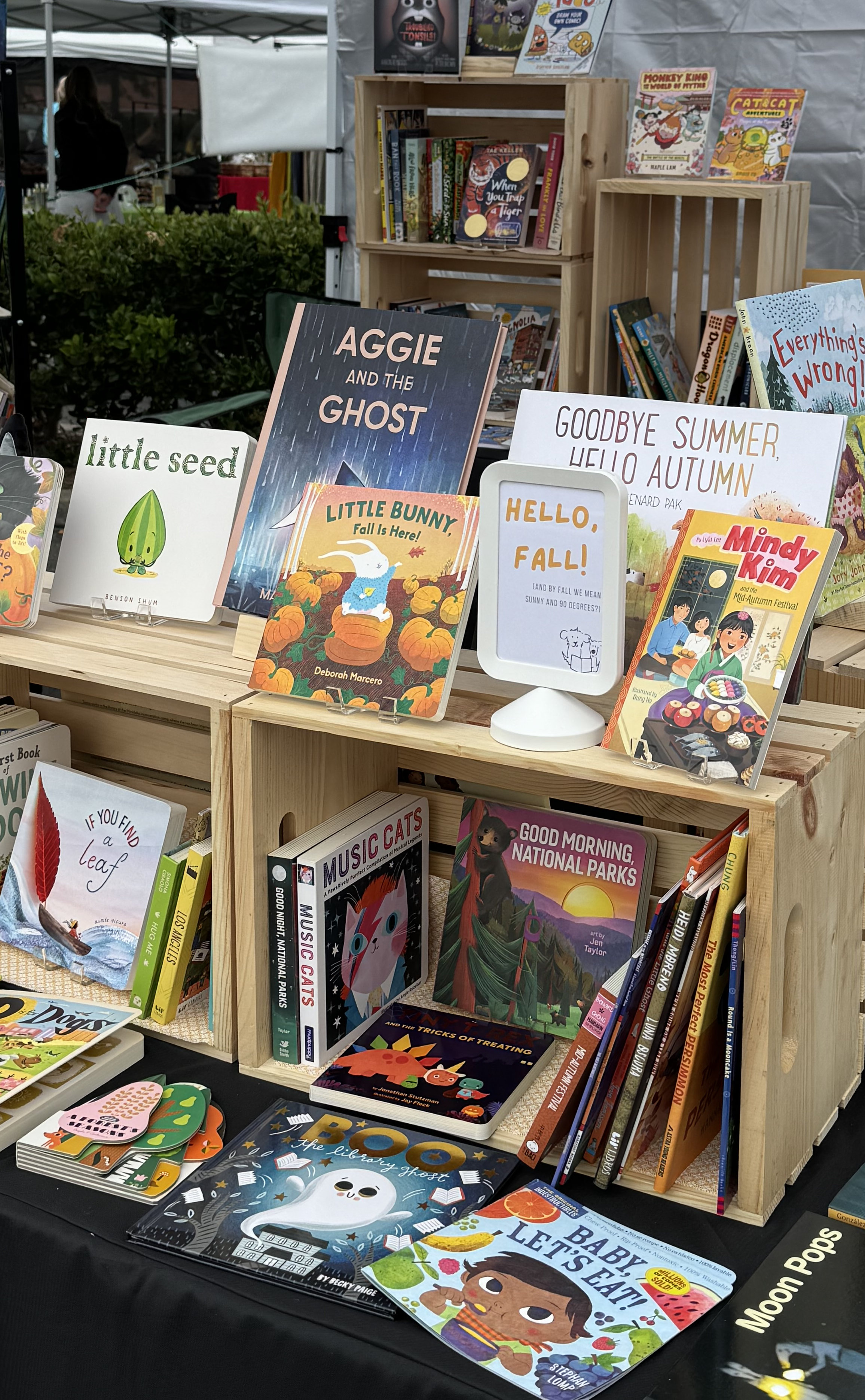 Best Friend Books pop-up booth